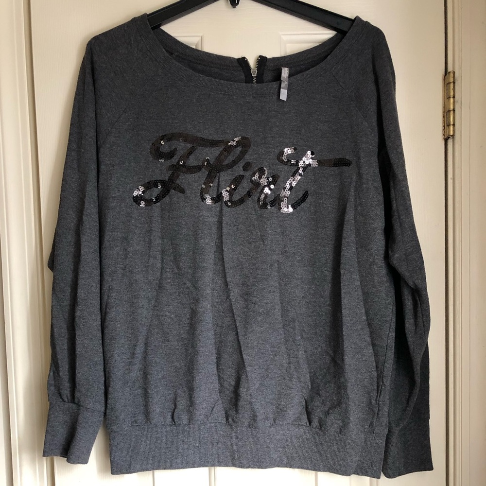 Long Sleeve “Flirt” Sweatshirt